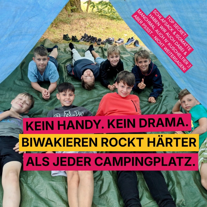 Biwakieren – Trekking-Tour Erlebniscamp